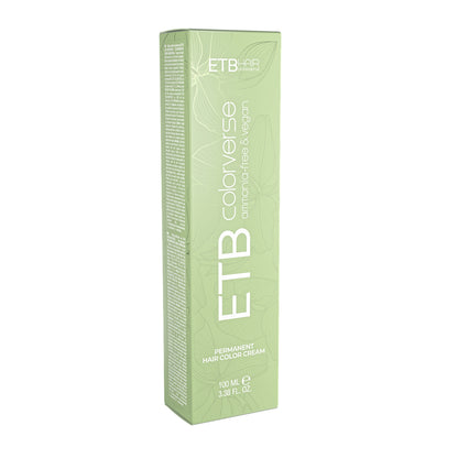 ETB HAIR COLORVERSE AMMONIA-FREE & VEGAN –  PROFESSIONAL PERMANENT HAIR COLOR 1.0, BLACK, 100 ML