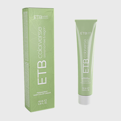 ETB HAIR COLORVERSE AMMONIA-FREE & VEGAN –  PROFESSIONAL PERMANENT HAIR COLOR 1.0, BLACK, 100 ML